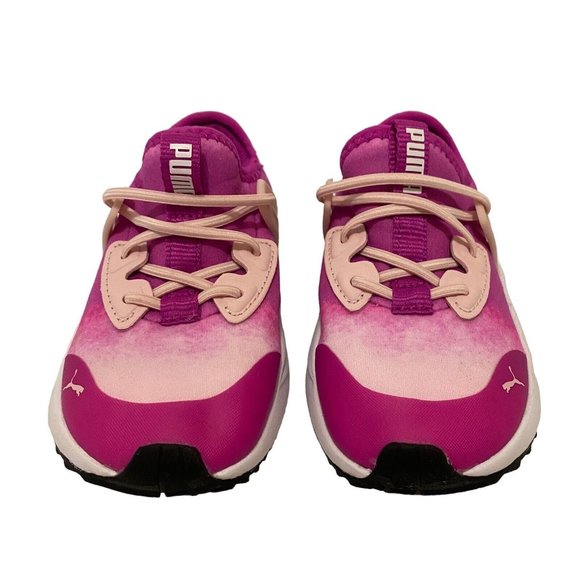 Puma Toddler Girls' Size US 9C Pacer Future Bleach Pink Shoe Sneaker Near New - Picture 3 of 10